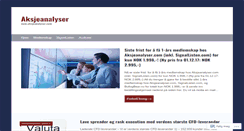 Desktop Screenshot of aksjeanalyser.com